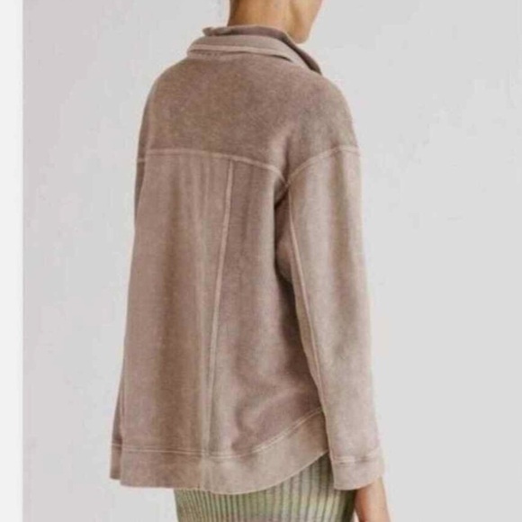 Anthropologie Pilcro Shirt Shacket Utility Jacket Coral XS - Picture 2 of 16